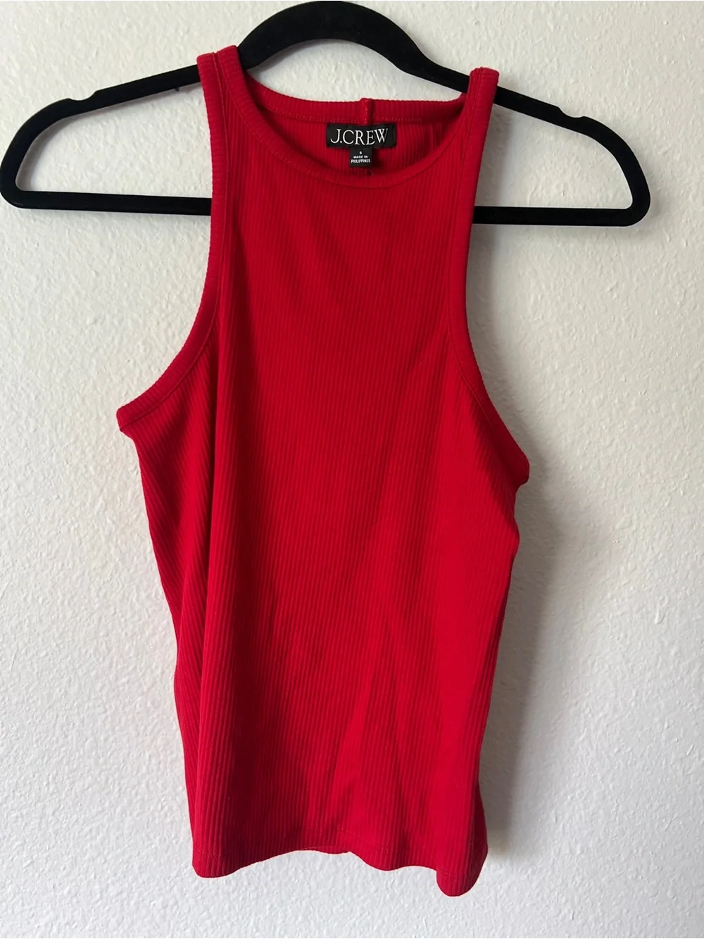 J.Crew New Favorite Tank Top in Vintage Rib - Red